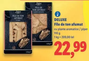 File de ton afumat cu plante aromatice / piper