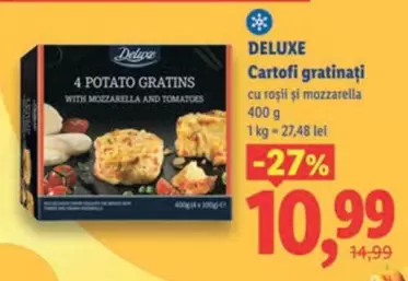 4 POTATO GRATINS WITH MOZZARELLA AND TOMATOES