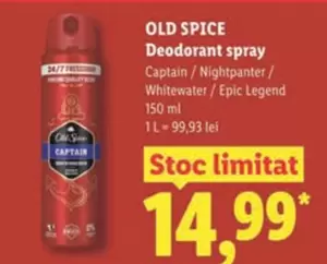 Deodorant spray