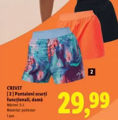 [2] Pantaloni scurți funcționali, damă