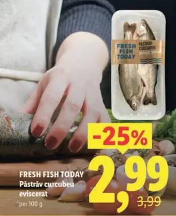 Pástráv curcubéu eviscerat