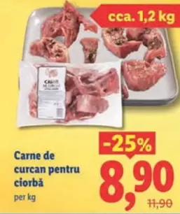 Carne de curcan pentru ciorbă