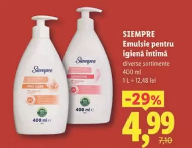 Emulsie pentru igienă intimă