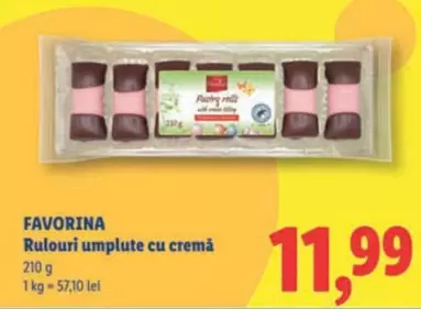 Rulouri umplute cu cremă