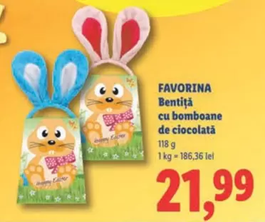 Bentita cu bomboane de ciocolata