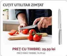 Cuțit utilitar zimțat