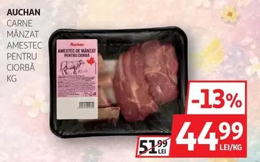 Auchan - CARNE MĂNZAT AMESTEC PENTRU CIORBĂ