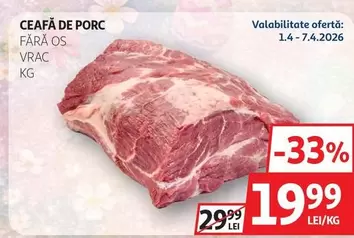 CEAFA DE PORC FARA OS VRAC