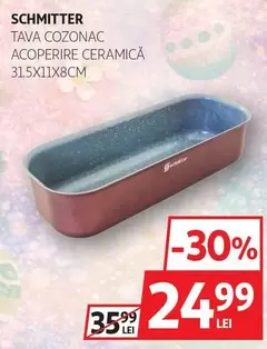 Schmitter - TAVA COZONAC ACOPERIRE CERAMICĂ 31.5X11X8CM