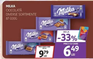Milka - CIOCOLATĂ DIVERSE SORTIMENTE