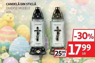 CANDELĂ DIN STICLĂ