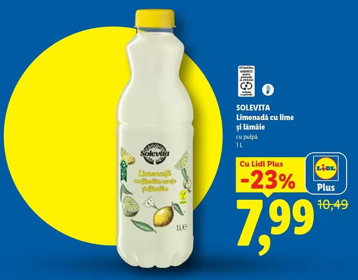 Limonadă cu lime și lămâie
