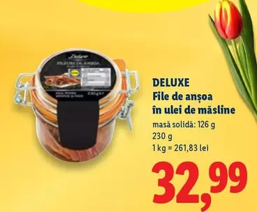 File de ansoa in ulei de masline