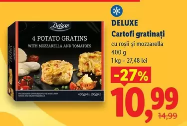 4 POTATO GRATINS WITH MOZZARELLA AND TOMATOES