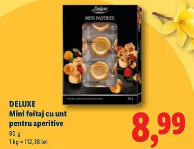 Mini foitaj cu unt pentru aperitive