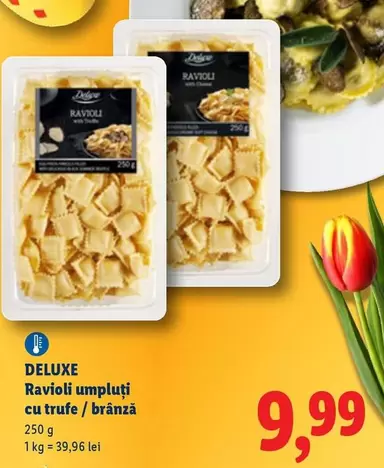 Ravioli umpluți cu trufe / brânză