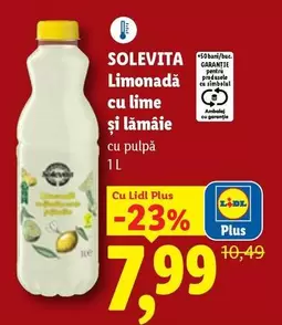 Limonadă cu lime și lămâie cu pulpă