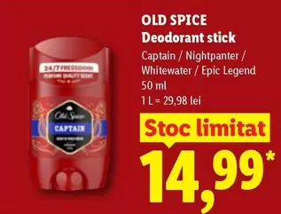 Deodorant stick Captain / Nightpanter / Whitewater / Epic Legend