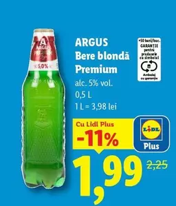 Bere blondă Premium