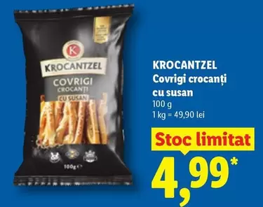 Covrigi crocanti cu susan