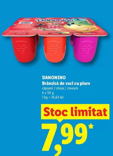 Brânzică de vaci cu piure