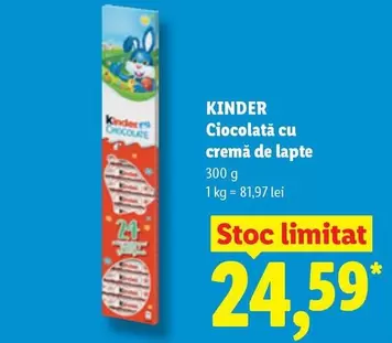 Kinder - Ciocolată cu cremă de lapte
