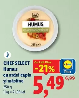 Humus cu ardei capia și măsline