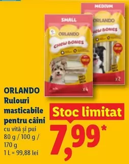 Rulouri masticabile pentru caini