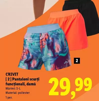 [2] Pantaloni scurți funcționali, damă