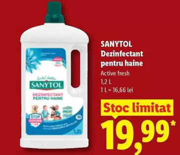 Dezinfectant pentru haine