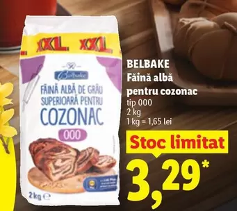 Făină albă de grâu superioară pentru cozonac tip 000