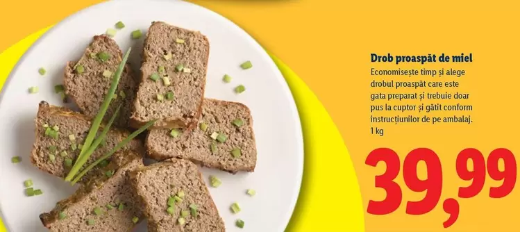 Drob proaspăt de miel