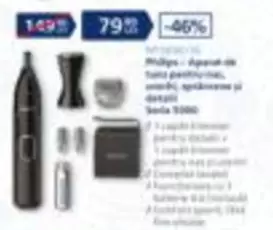 Philips - Aparat de tuns
perciune, nas, sprâncene și
detali