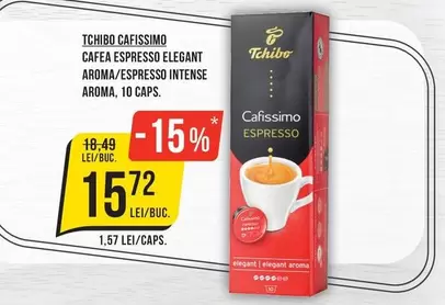 Tchibo - TCHIBO CAFISSIMO CAFEA ESPRESSO ELEGANT AROMA/ESPRESSO INTENSE AROMA, 10 CAPS.