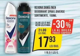 Rexona - DEODORANT SPRAY, DIVERSE SORTIMENTE