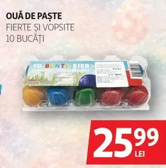 OUĂ DE PAȘTE FIERTE ȘI VOPȘITE