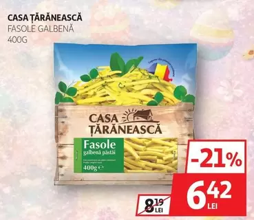 Fasole Galbenă Păstăi