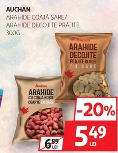 Auchan - ARAHIDE COAJĂ SARE / ARAHIDE DECOJITE PRĂJITE
