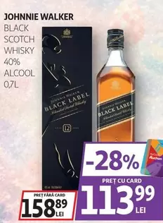 BLACK SCOTCH WHISKY 40% ALCOOL 0,7L