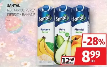 Santal - Nectar de Pere/ Piersici/ Banane