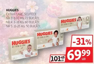 Huggies - EXTRA CARE, SCUTECE