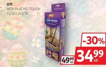 MOP PLAT NO TOUCH CU 10 LAVETE