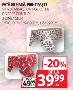 FAȚĂ DE MASĂ, PRINT PAȘTE