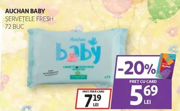 Auchan - SERVETELE FRESH