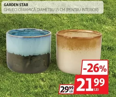 GHIVECE CERAMICĂ DIAMETRU 15 CM