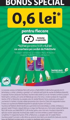 Auchan - 0,6 lei