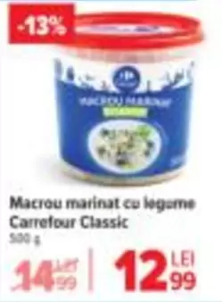 Macrou marinat cu legume