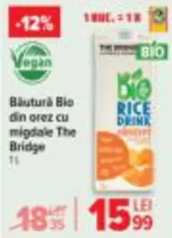 Băutură Bio din orez cu migdale