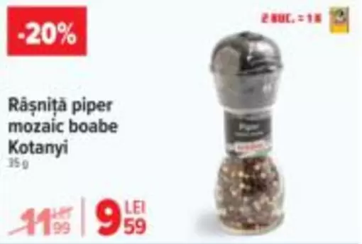 Râșniță piper mozaic boabe