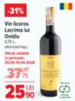 Vin licoros Lacrima lui Ovidiu